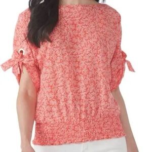 MICHAEL Michael Kors Coral Kimono Blouse Size Large